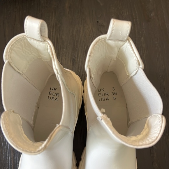 Women’s Ankle Low Heel Platform Chunky Sole Boots - Picture 7 of 9